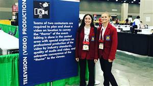 Skylar and Alex at the national competition in Kentucky 